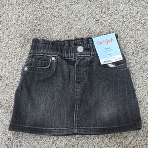 Cat & Jack Charcoal Denim Skirt